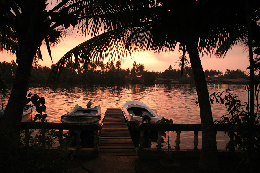 The Bentota River near its mouth