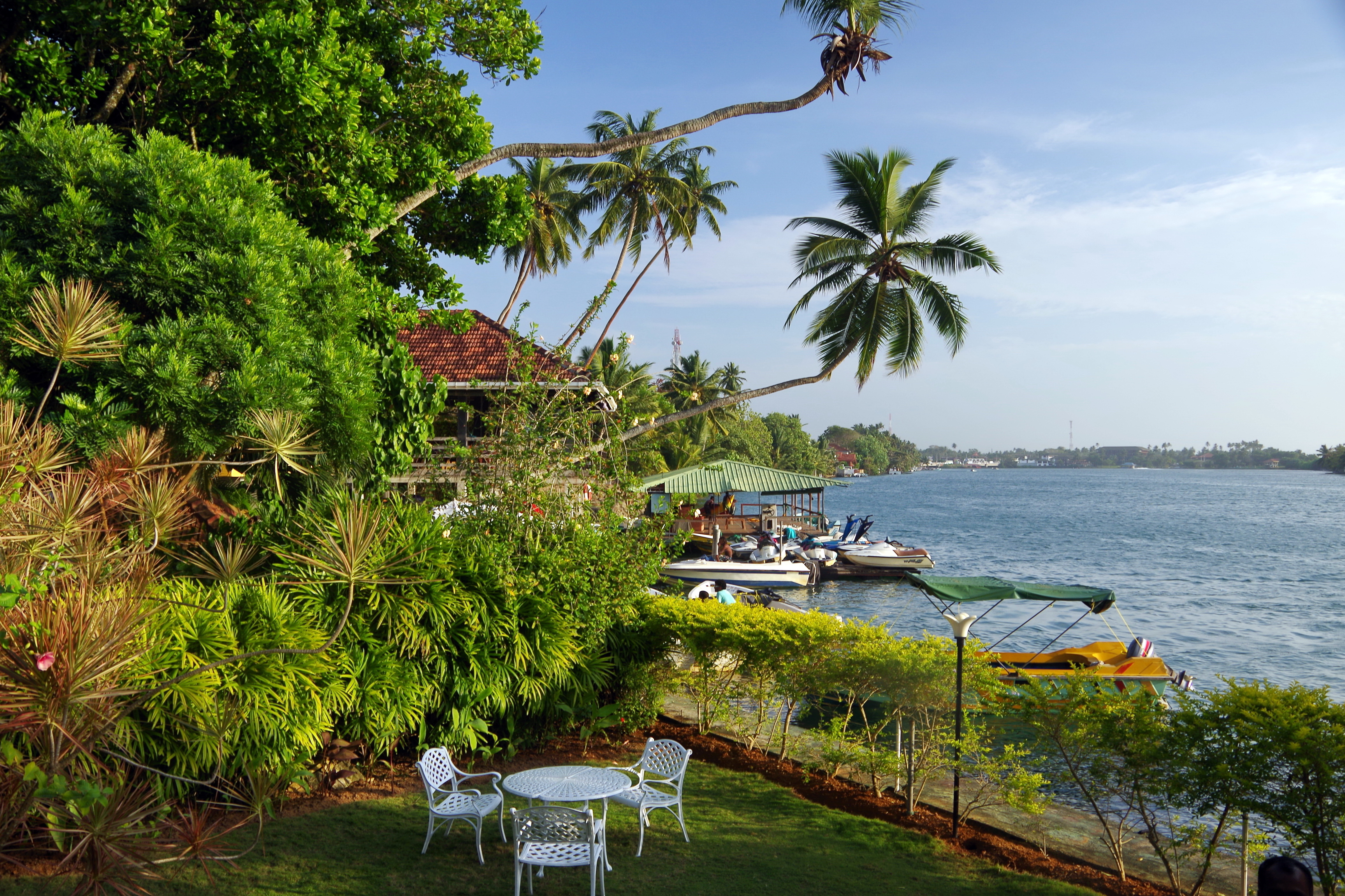 Boat on the Bentota River near Aluthgama