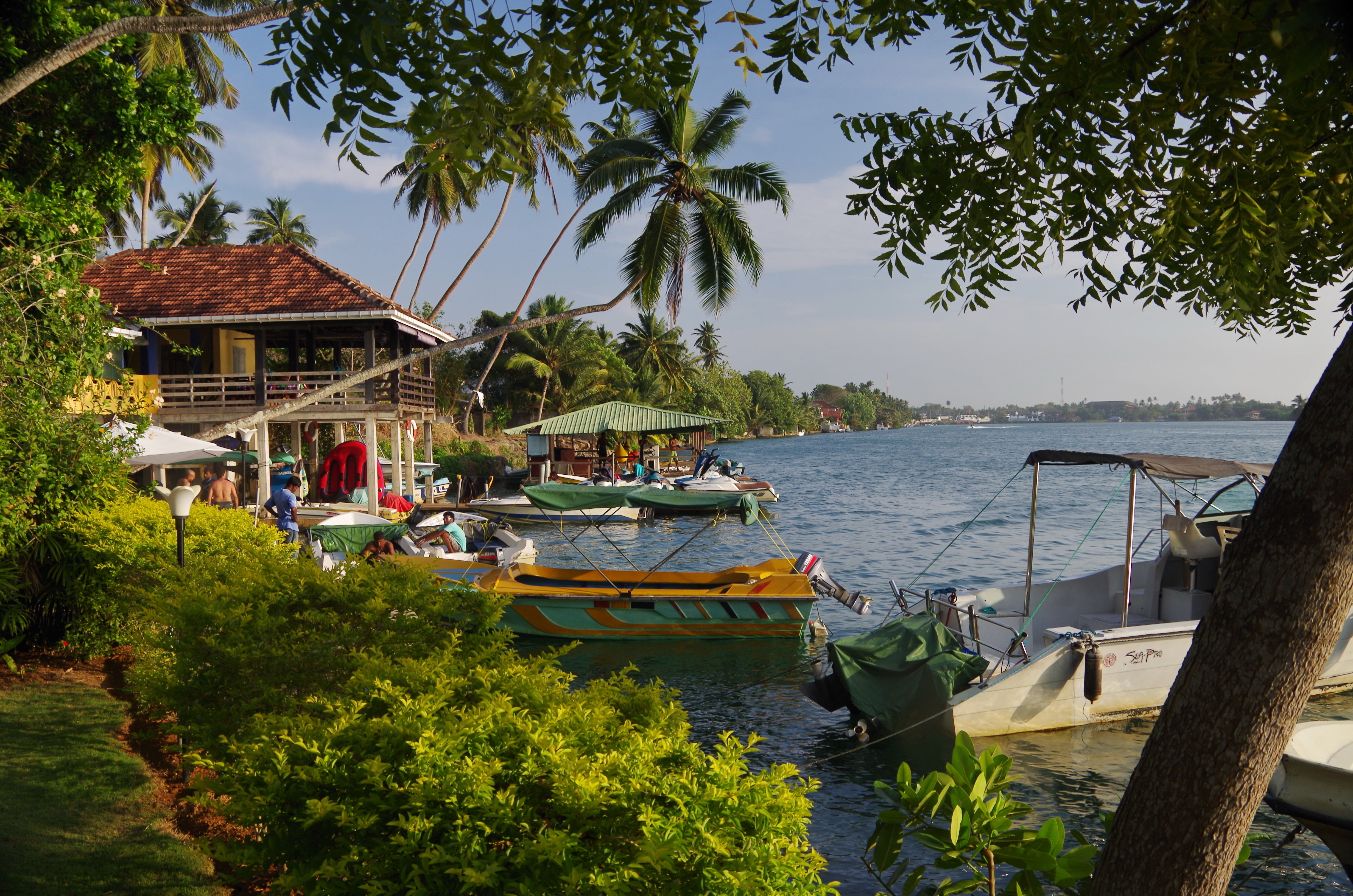 Boat on the Bentota River near Aluthgama